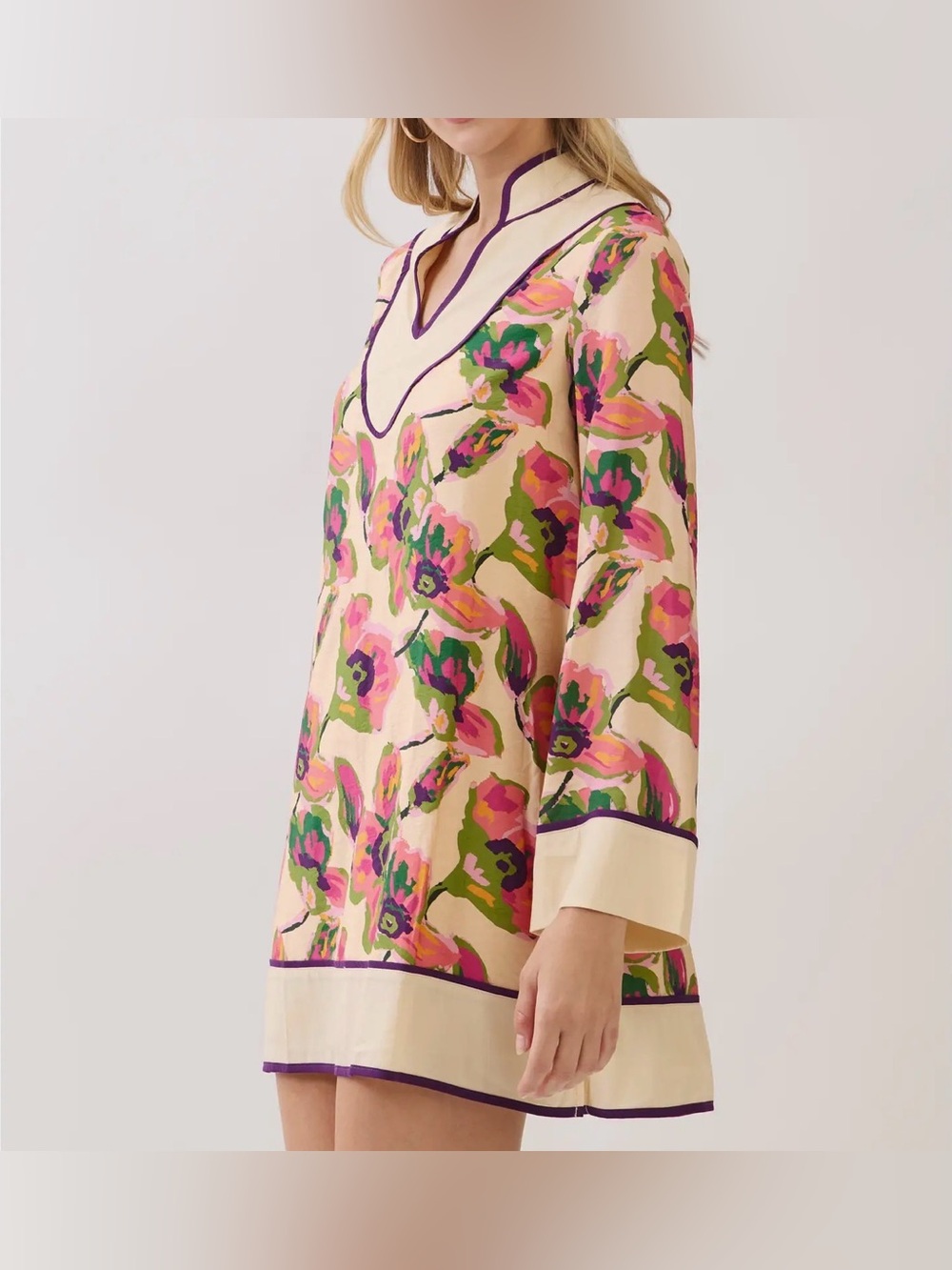 LOVE! High Summer Floral Tunic Dresses Tuckernuck Sz M L - Picture 4 of 10